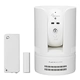 PLANEX ネットワークカメラ カメラ一発!  パンチルト 4 in 1 多機能センサーセット (ドア開閉、温度、湿度、照度)・暗視機能・双方向通話対応 CS-W72Z-K1