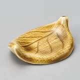 山下工芸 (Yamasita craft) 黄瀬戸木の葉箸置き 309-63-716