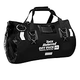 Tacx シートバッグ バイク用 ツーリングバッグ 防水バックバッグ 48L 専用固定ベルト・ショルダーベルト付き TAX927 ブラック