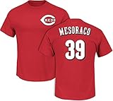 デビン・メソラコCincinnati RedsレッドメンズName & Number Tシャツby Majestic