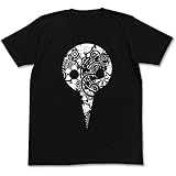 コスパ EVANGELION 使徒フラワーパターン Tシャツ BLACK Mサイズ