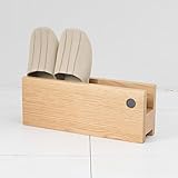 ex021/ウッドエントランス 単品-スリッパラック シングル ナチュラル（オーク）