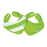 Bumkins Bandana Bib, Green Stripes by Bumkins [並行輸入品]