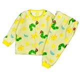 アスナロ（パジャマ・ルームウェア） はらぺこあおむし 長袖パジャマ ERIC CARLE ベビー フリース95 クリーム