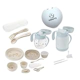 リッチェル トライ マグセットプレミアム ライトグレー＋トライ食器セット 名入れ付き ベビー食事セット 出産祝い ギフト