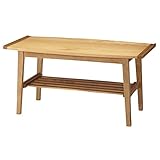 インテリア 家具 便利 おしゃれ リビングテーブル(トリル) 長方形 木製(オーク) 棚付き NET-616