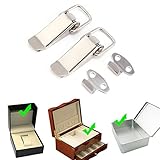 201ステンレス製 パチン錠 トグルラッチ パッチン錠 ボックスラッチ 留め金 グルラッチ/工具箱/機器ケース/旅行ボックス 2点セット