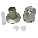 LASCO 01 – 9141snハンドルwithインデックスボタンインジケータフランジと乳首のprice-pfister Verve、Large、サテンニッケル