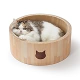 by Amazon 猫壱 爪とぎ バリバリベッド サークルMライトブラウン
