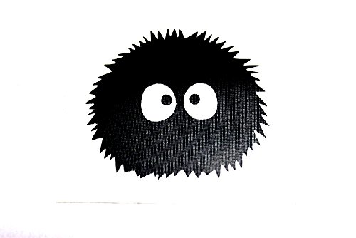 MacBook 対応 アートステッカー となりのトトロ まっくろくろすけ