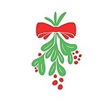 Modern Mistletoe - Holidays - Christmas - Vinyl Wall Art Decal for Homes, Offices, Kids Rooms, Nurse