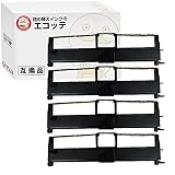【エコッテ】 EPSON (エプソン)用 VP600CRC インクリボンカセット カラー 4個 VP70UC8 VP70UC6 VP70CU4 VP700UN VP700U VP700 VP600