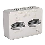 M.2 NVMe ドッキング ステーション、JMS586U M.2 ソリッド ステート システム ハード ドライブ クローン ドッキング ステーション、USB 3.2 TYPE C Gen2x20Gbps デュアル ベイ ドッキング ステーション