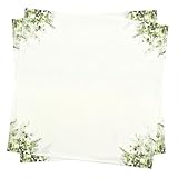 スタイルデコール(STYLE Decor) テーブルナプキン/トーション 2枚セット グリーンリーブス 布巾 ふきん ナフキン カラーナプキン 厚手 食器拭き W5105300