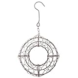 Fenteer 屋外　インテリア　花輪プランター　吊り下げ　フラワースタンド　全2サイズ　鉄ワイヤー　多肉植物　ホルダー　 - 15x 5cm