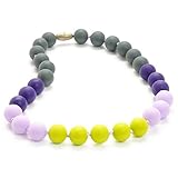Chewbeads Jr. Bleecker Necklace - Teething Jewelry - 9-Inch Length - Chartreuse [並行輸入品]