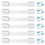 O.M.C TOKYO キャビネットロック ベビーガード チャイルドロック 地震対策 （6本、ホワイト）