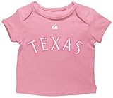 MLB Texas Rangers Player Name And Number Envelope Tee、Milkshakeピンク、6 – 9ヶ月