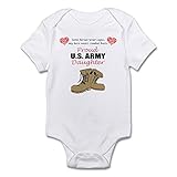 CafePress – Proud US Army娘幼児ボディスーツ – Cute幼児ボディスーツベビーロンパース カラー: ホワイト