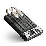 Teezne モバイルバッテリー 急速充電ケーブル内蔵 22.5W急速充電 10000mAh 超小型バッテリーパック