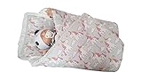 BlueberryShop Classic with Pillow Swaddle Wrap Blanket Sleeping Bag for Newborn baby shower GIFT 100