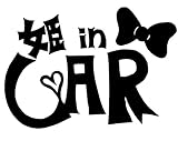 姫 IN CAR /BABY IN CAR/ベイビーインカーステッカー/かわいい姫インカ―ステッカー♪　HIC-HB