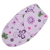 EasydealソフトコーラルベルベットNewborn Baby Receiving Blanket WrapおくるみSleepingバッグ