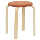 ヤマソロ パセリ スツール ファブリックオレンジ 5脚セット 40-541