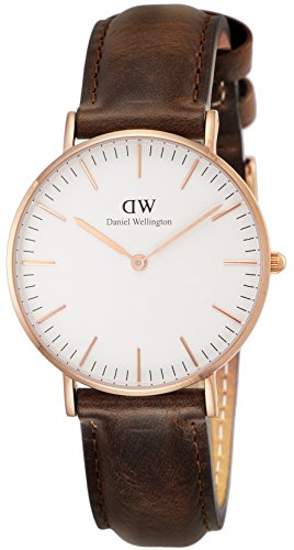 [ダニエルウェリントン]Daniel Wellington 腕時計 Classic Bristol ホワイト文字盤 革ベルト 0511DW レディース 【並行輸入品】