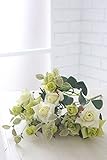 COVENT GARDEN（コベントガーデン） ハイブリッドクリームローズ 造花 人工観葉植物 TJ-04 【まとめ買い×6セット】