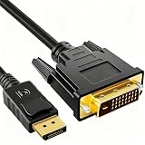 DisplayPort DVI 変換 1M 高速安定 DP to DVI オス-オス アダプターケーブル ナイロン編組 耐摩耗 コンピューター モニター デスクトップ プロジェクター ディスプレイ 接続 (1M)