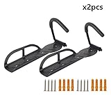 Bike Hook Black Wall Mounted Mount Rack Holder Hanger Stand Bike Hooks Set Solo Vertical Bike Rack [