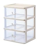 サンコープラスチック 衣類収納3段 エルピス 幅50×奥44.1×高69.3cm ソフトベージュ