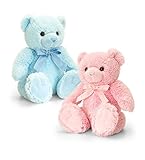 Chester Bear Plush Soft Toy (20cm, Pink) by Keel Toys