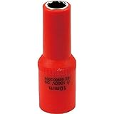 Tech-EV Insulated Socket 絶縁工具 ディープソケット 3/8 10mm OLC652010A