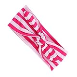 Lovoski 赤ちゃん　女の子　可愛い　綿　ソフト　蝶結び　カチューシャ　ヘアバンド　ターバン　ラップ　快適　全6色 - ローズ