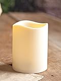 The Amazing Flameless Candle LED Indoor & Outdoor Pillar Candle with Built in Timer - Ivory (4 1/2 x