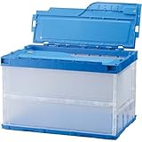 三甲 軽量薄型オリコン　フタ一体型　５０Ｌ　半透明３０台