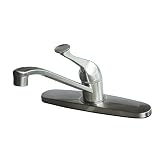 Kingston Brass KB571SN Chatham Kitchen Faucet without Sprayer, 8-Inch, Satin Nickel by Kingston Bras