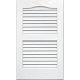 Vantage 0114024123 14X24 Louver Arch Shutter/Pair 123, White [並行輸入品]
