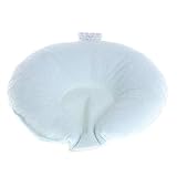 婴儿头枕ドーナツ枕 綿100% (ベビー枕/赤ちゃん枕/　ベビーピロー/絶壁防止枕) (ブルー)