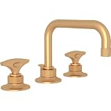 Rohl mb2009dm-2マイケル・バーマンWidespreadバスルーム蛇口真鍮ノブハンドル付き、 MB2009DMSG-2