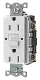 Bryant Electric GFRST15W 15 Amp 125V Commercial/Residential Self Test Duplex GFCI Receptacle, White 