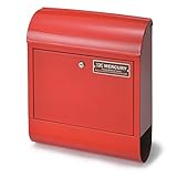 Mercury マーキュリー壁掛け メールボックス 郵便受け (レッド)
