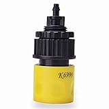 1/2 または 3/4 インチクイックコネクタのガーデン・ホースアダプターの取付けをタップし