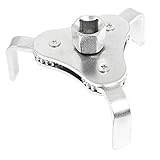 uxcell 爪オイルフィルタレンチ　シルバートーン　63mm - 102mm　金属素材