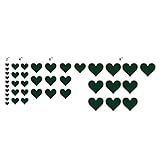 n. Sunforest 40フォレストグリーンLove Heartsビニール壁デカール取り外し可能なDIY飾りステッカー赤ちゃん保育園壁アート壁画