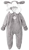 (コ-ランド) Co-land ベビー服 ロンパース 赤ちゃん カバーオール 新生児 長袖 フード 耳付き アニマル 着ぐるみ コスチューム 女の子 男の子 出産祝い 可愛い グレー羊 60