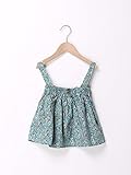 (ラーゴム) LAGOM　2WAY花柄キャミブラウス　グリーン　120