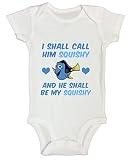面白い子供幼児Onesie」I Shall Call Him Squishy "新生児シャツ – Funny Threadz カラー: ホワイト